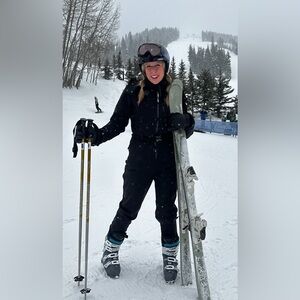 Women's Black Ski Suit
